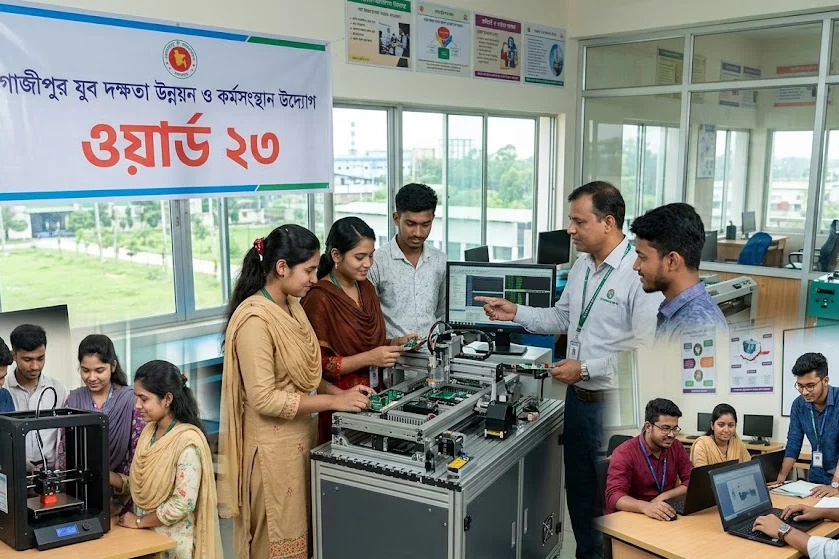 গাজীপুর ২৩ নং আমাদের যুবকদের জন্য দক্ষতা ও কর্মসংস্থান