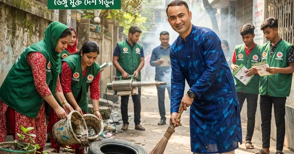 ডেঙ্গু প্রতিরোধ ও পরিচ্ছন্নতা অভিযান