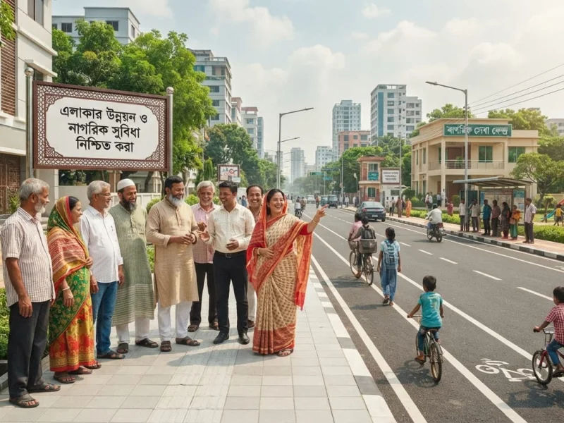 এলাকার উন্নয়ন ও নাগরিক সুবিধা নিশ্চিত করা