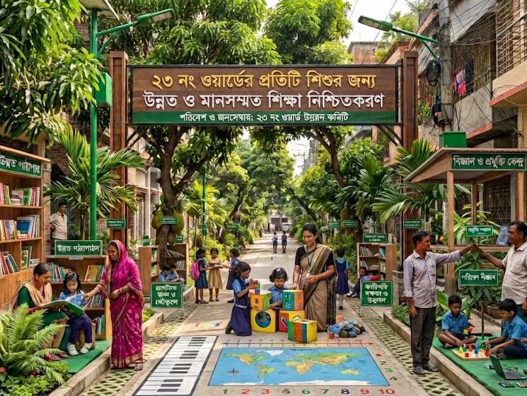 ২৩ নং ওয়ার্ডের প্রতিটি শিশুর জন্য উন্নত ও মানসম্মত শিক্ষা নিশ্চিতকরণ