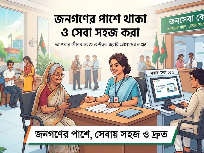 জনগণের পাশে থাকা ও সেবা সহজ করা