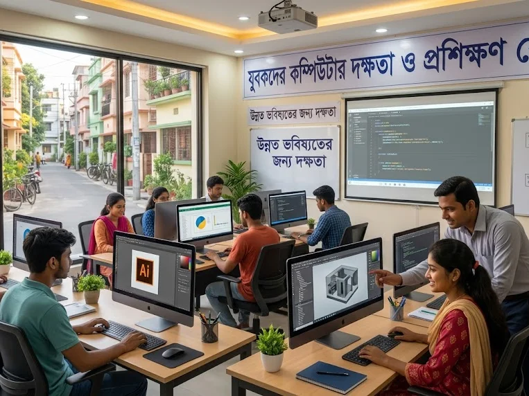 যুবকদের কম্পিউটার দক্ষতা ও প্রশিক্ষণ